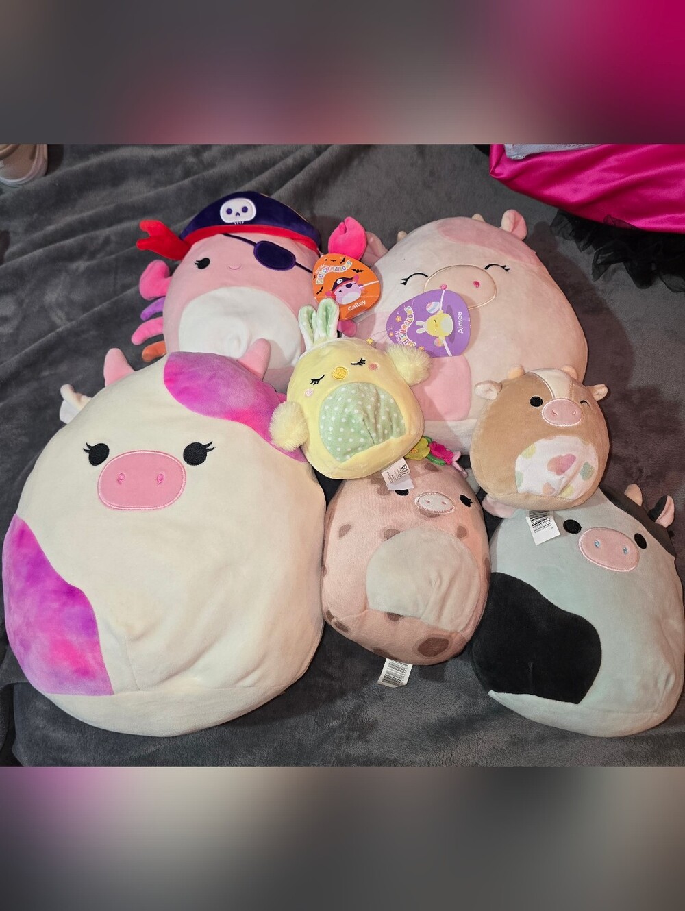 SQUISHMALLOWS BUNDLE! 7 Plushes Assorted Sizes (2 NWT)